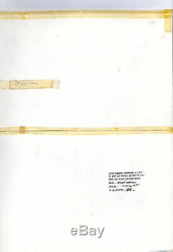 Dessin planche originale 762 BD Génial Olivier DEVOS dans Spirou +calque couleur