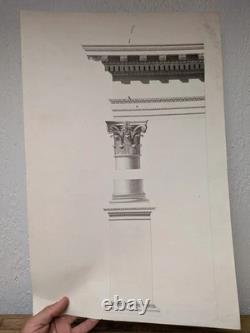 Dessins Originaux Planches d'Ornement & Architecture Intérieure XIXe Siècle