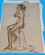 Dessins Croquis ébauches Nus Lot 51 Planches Certaines Signées Paloma Maldonado
