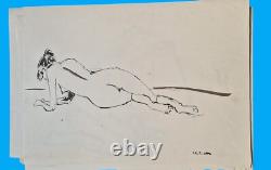 Dessins croquis ébauches nus lot 51 planches certaines signées paloma maldonado