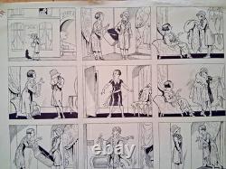 Deux grandes planches très décoratives. Belle Époque. Style Garçonne