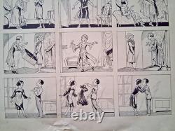 Deux grandes planches très décoratives. Belle Époque. Style Garçonne