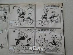 Donald Duck Al Taliaferro 1951 Planche Originale De Travail Francaise Ref15