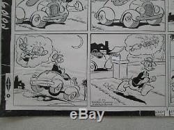 Donald Duck Al Taliaferro 1956 Planche Originale De Travail Francaise Ref6
