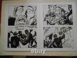 Elvifrance 8 planches originales Birago Balzano Stregoneria 1985 pendaison