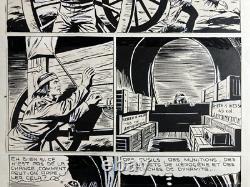 Encre de Chine Planche Bande dessinée de la Revue Rodéo Tex Willer Numérotée