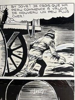 Encre de Chine Planche Bande dessinée de la Revue Rodéo Tex Willer Numérotée