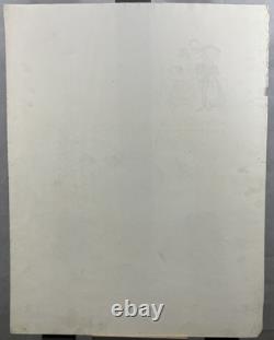 Encre de chine Bande dessinée Projet de planche pour illustration vers 1940