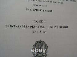 Epitaphier du vieux Paris en 3 Volumes Complet 1890 Emile Raunié Planches dessin