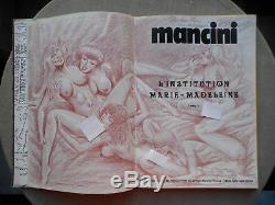 Erotique Mancini Linstitution Marie-madeleine T2 Eo Etat Neuf Superbe Dédicace