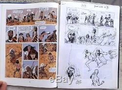 Franz croquis originaux Jugurtha 13 planche 12 cases 1,2,3,4 & 5