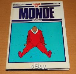GIR MOEBIUS EO Tueur de monde avec BELLE DÉDICACE COULEUR pour Gallimard (1979)
