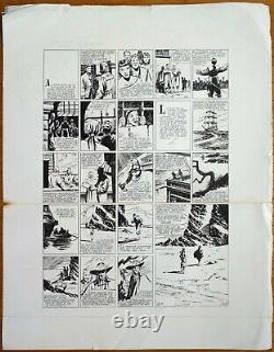 Grande planche originale de Claude-Henri JUILLARD pour L'INVINCIBLE vers 1955