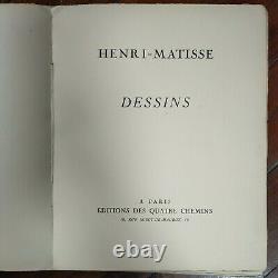 H. Matisse Dessins George Waldemar, 64planches Lithographies Originales De 1925