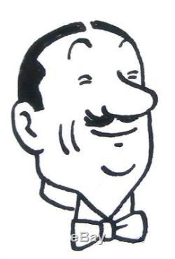 Hergé (Studio) Tintin 6 illustrations en une planche originale encre de Chine