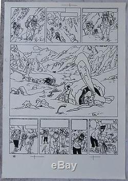 Hergé Tintin au Tibet 36 Copies de Bleu d'imprimerie Planche 28 à 63 A4 Superbe