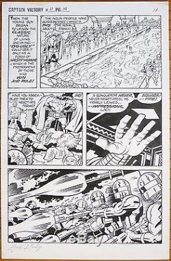Jack KIRBY Planche originale de CAPTAIN VICTORY original comic art 1983