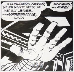 Jack KIRBY Planche originale de CAPTAIN VICTORY original comic art 1983