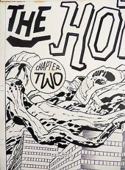 Jack KIRBY Planche originale de KAMANDI Splash original comic art 1975