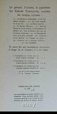 Jean Bruller Vercors Relevés trimestriels n°4 Illustré 10 planches + dessin 1/75