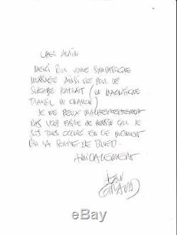 Jean Giraud (Moebius)- Lettre autographe signée Rare