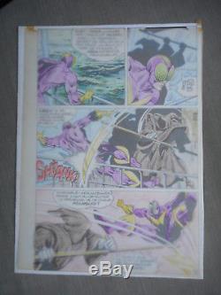 Jean-yves Mitton Mikros Superbe Planche Originale Titans 45 Page 42 + Calque