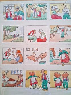 Jolie planche en couleur parue dans la presse pour enfant