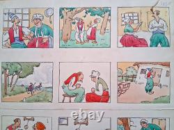 Jolie planche en couleur parue dans la presse pour enfant