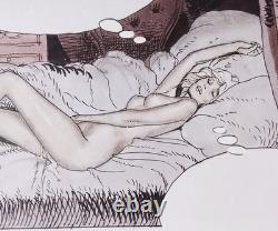 LES MALHEURS DE JANICE planche originale dessin de Erich VON GOTHA