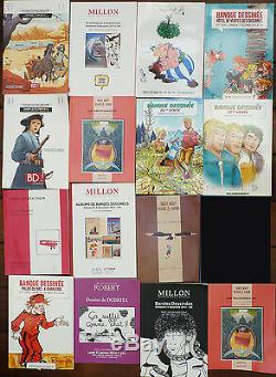 Lot de 15 catalogues Planches originales BD Bande dessinée Moebius Tardi