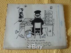 Lot de 5 planches originales Dessins/Caricatures de Jean EFFEL