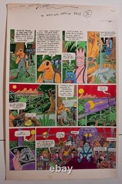 Max. Planche Originale Couleurs Directes Spoty Rififi Sur Jarmila. Humanos
