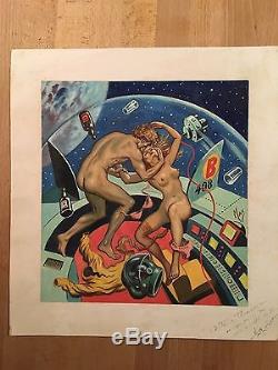 Maxime Roubinet Dessin Original Science Fiction Erotisme BE