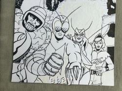 ORGANIC COMIX 2 PLANCHES ORIGINALES MIKROS PHOTONIK 30 x 42 cm PARFAIT ÉTAT