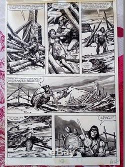 PLANCHE ORIGINALE CONAN par john BUSCEMA