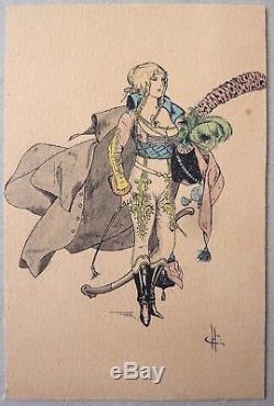 Petit dessin original de Chéri HEROUARD pour la vie parisienne 1915