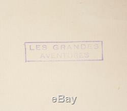 Pierre LEROY Planche originale parue dans LES GRANDES AVENTURES en 1941