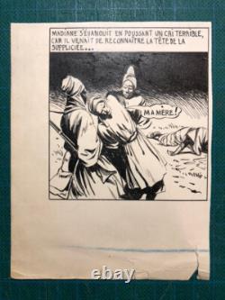 Pierre Le Guen Nasdine Hodja Dessin Original Case D'une Planche Ma Mère