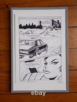 Planche Originale signée Giovanni Romanini, Encre sur Carton souple Ulula