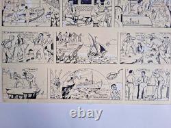 Planche de BD originale signée ASY. Le dernier bandit corse