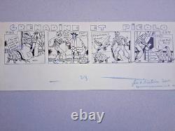 Planche de BD originale signée ASY. Tortue. Humour