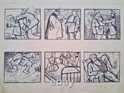 Planche de BD originale signée KELLER. Un héros malgré lui