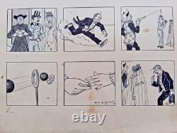Planche de BD originale signée LUC LEGUEY. L'Alliance (scène de cirque)
