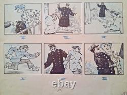 Planche de BD signée Mauryce Motet. Soldat. Militaire