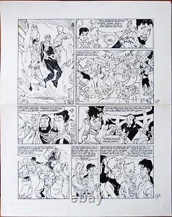 Planche originale 12 de SIDNEY & HOWELL dessin de MORAES paru en 1998 VORTEX