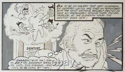 Planche originale DOCTOR IN THE HOUSE dessin de Bill TITCOMBE vers 1975