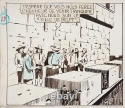 Planche originale Jean Bart parue dans GAVROCHE en 1941 dessin Pierre LEROY