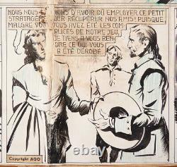 Planche originale Jean Bart parue dans GAVROCHE en 1941 dessin Pierre LEROY