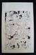 Planche Originale / Mickey Les Mille Et Un Ennuis /claude Marin / 28 X 44 Cm