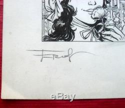 Planche originale d' ERSEL BD dessin original Claymore albums